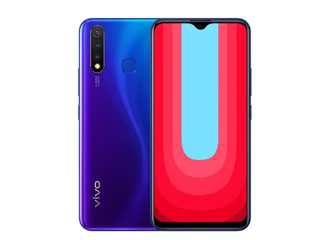 The smartphone has a triple rear camera setup of 16 MP + 8 MP + 2 MP. Fingerprint sensor lies below the camera setup, followed by Vivo logo at the bottom left.