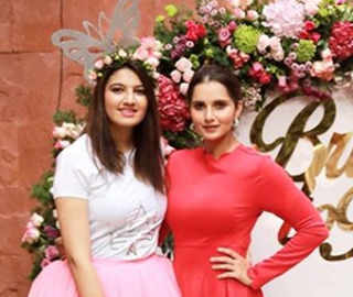 Pink roses, balloons and a floral tiara: Sania Mirza hosts bridal shower for sister Anam