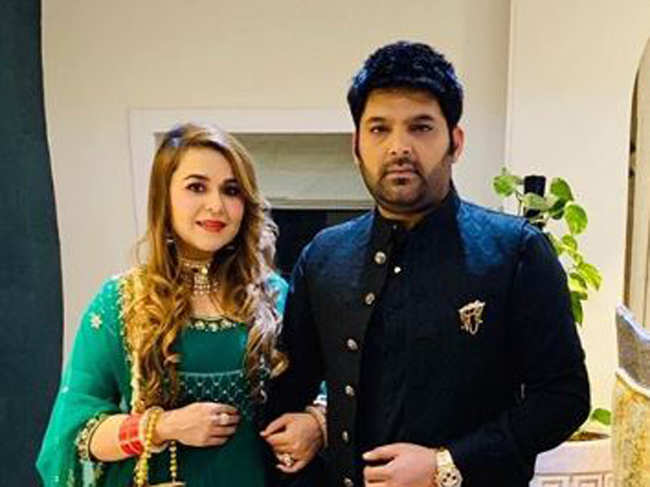In May this year, Kapil Sharma (R) revealed that he and Ginni Chatrath (L) are expecting a baby.