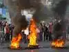Burning tyres