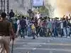 Clash with the police