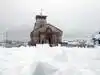 Kedarnath Temple covered with snow