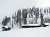 Snow-covered tourist resort at Gulmarg