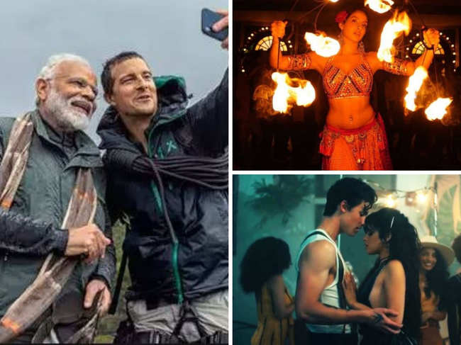 NaMo, Bear Grylls; 'O Saki Saki' and 'Senorita'; videos Indians loved in 2019.