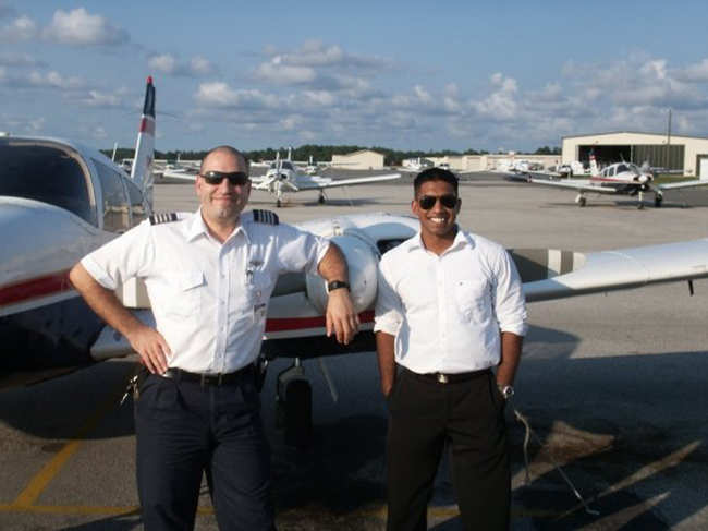 During his flight training, Charles says he had the toughest flight instructor at the academy as his teacher.