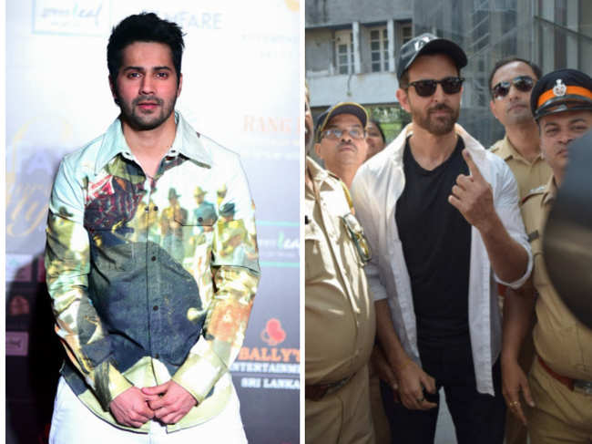 While Hrithik Roshan (left) expressed his disappointment over the protests, Varun Dhawan (right) did not pick sides.