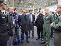 Indian Navy Chief visits INS Baaz, critical Naval Air Station that