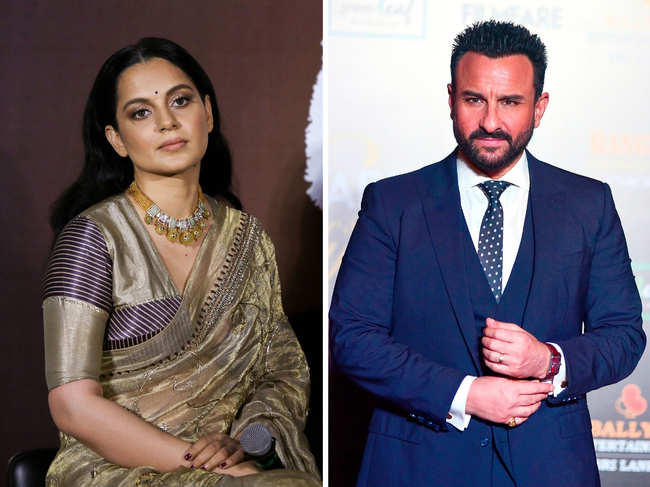 While Kangana (left) condemned damage to public property, Saif (right) raised concerns over protest.