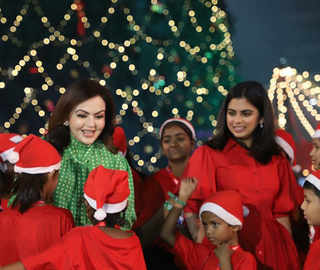 Nita, Isha Ambani turn Santa for 4000 underprivileged kids, unveil JioWonderland in Mumbai