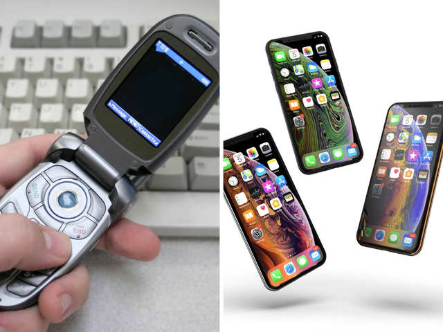 Flip Phones in 2010 vs Touch Screen in 2019