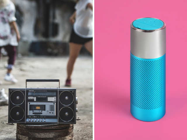 Boombox in 2010 vs Wireless Speakers in 2019