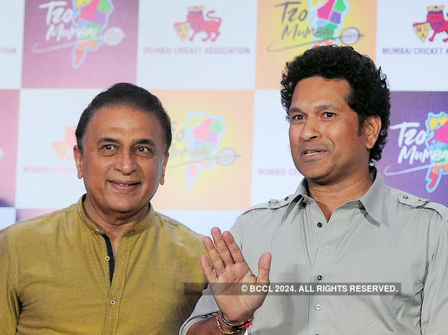 ​Sunil Gavaskar and Sachin ​Tendulkar were at the launch of a cricket tournament in Mumbai some days ago.​