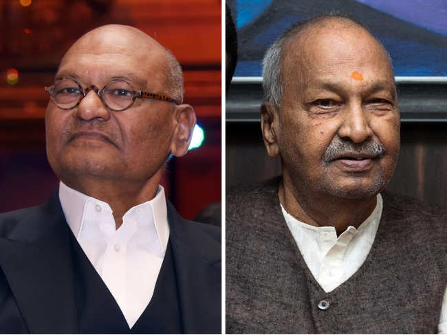 ​Anil Agarwal (L) was in London when his father passed away. ​