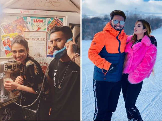 While the top-order batsman Rahul was seen getting cosy with actress Athiya Shetty, Rishabh Pant was seen enjoying the beauty of snow-clad mountains with rumoured girlfriend Isha Negi.