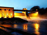 Pitlochry Dam in Perthshire, Scotland