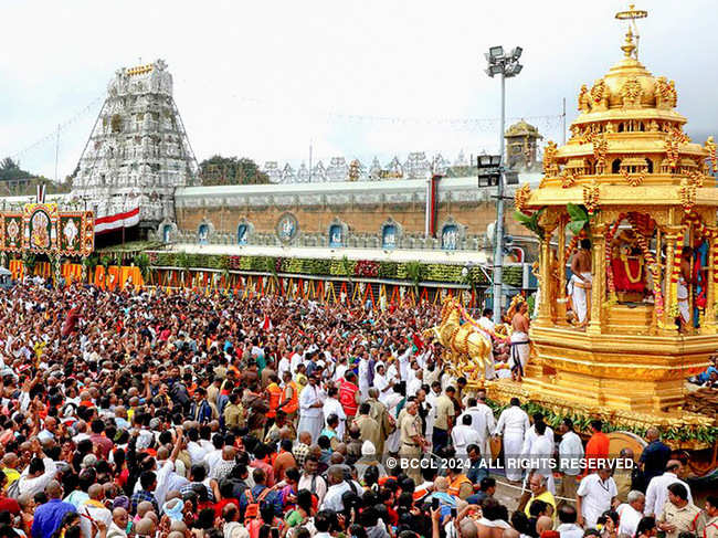 The donation was a fulfilment of a vow made to the Lord Venkateswara