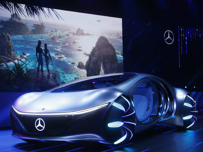 Mercedes-Benz ​launched the ​sustainable concept car Vision AVTR at the CES tech show in Las Vegas​ on Tuesday.