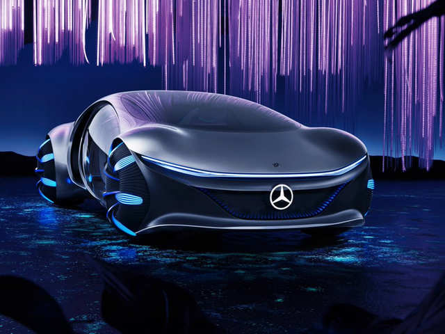 færge Plakater Pump 3D graphics - Mercedes-Benz raises curtain from other-worldly looking  'Avatar' inspired concept car | The Economic Times