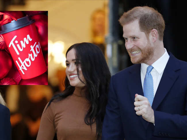 A Canadian coffee chain offered Meghan ​Markle and Prince Harry​  ‘free coffee for life’​.