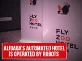 At Alibaba's FlyZoo futuristic hotel, robots run the show