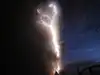 Lightning through the ash
