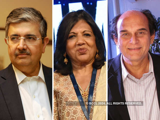 (L-R) Uday Kotak, Kiran Mazumdar-Shaw and Harsh Mariwala are hopeful India will shine globally.​