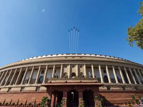 ​Aircrafts flypast the Parliament House