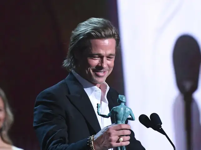 During the SAG Awards, Brad Pitt said he would add the honour to his list of achievements on his Tinder profile.