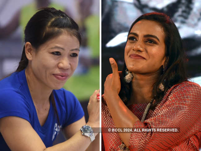 MC Mary Kom (L) and PV Sindhu (R) are few of the eminent personalities to be awarded the Padma Vibhushan and Padma Bhushan, respectively, this year. ?