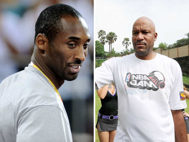 Ron Harper (right) cut short his India visit to return to the United States, hours after it was announced that the legendary basketballer Kobe Bryant (left) has died.