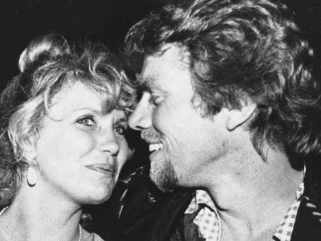 Richard ​Branson (R) had posted a throwback memory of the time spent on the houseboat.​ (L - Branson's wife Joan​)