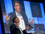 Bill Gates speaks at the World Economic Forum