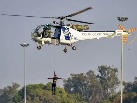 Coast Guard men at Gomti Front
