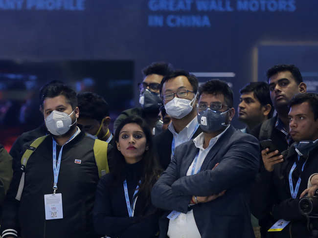 Being held at the time of deadly coronavirus outbreak, many delegates and participants besides media men could be seen wearing face masks.