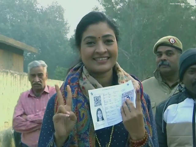 Alka Lamba after voting
