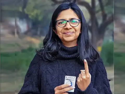 Swati Maliwal casts vote