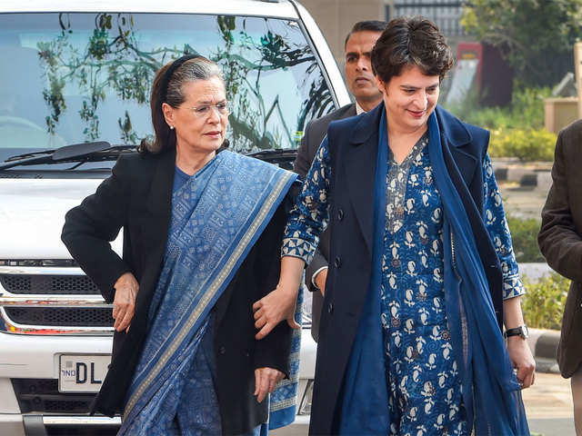 Sonia Gandhi at the polling booth
