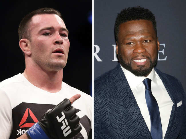 ​Colby Covington ​(L) said he will tie one hand behind his back, and will fight 50 Cent​ (R).