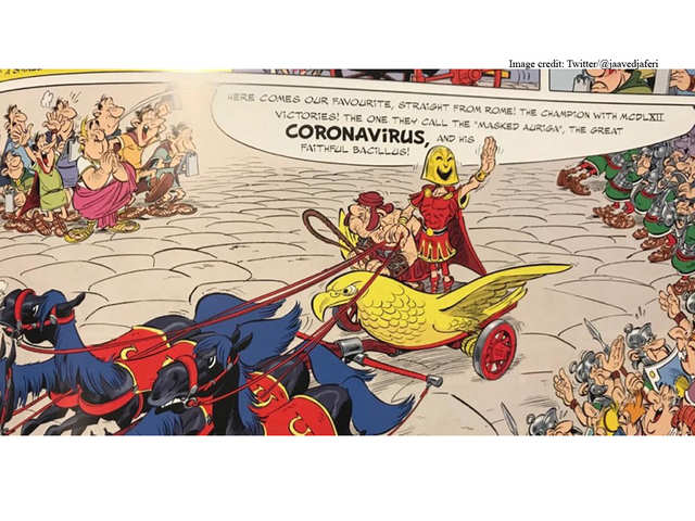 Asterix Comic Featured Masked Villain Coronavirus In The Year