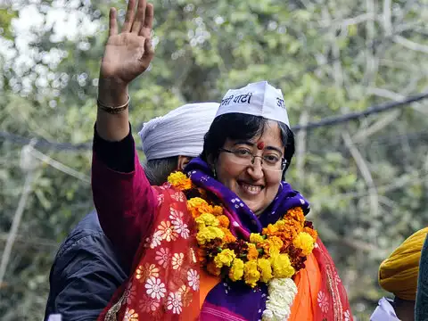 Atishi wins from Kalkaji
