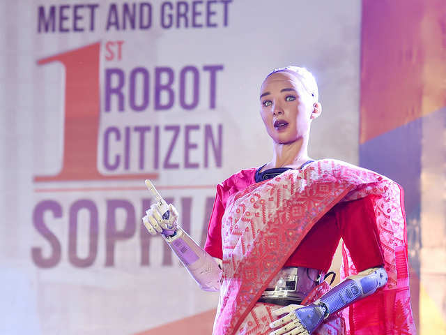 Meet Sophia, world's first humanoid robot citizen, in Kolkata - ​World's first robot citizen | The Economic