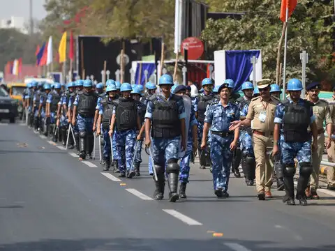 Tight security arrangements
