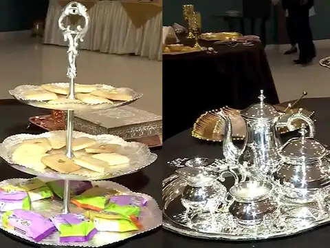 The 'Trump Collection' , gold and silver plated tableware