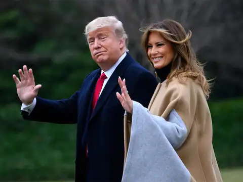When is Trump arriving?