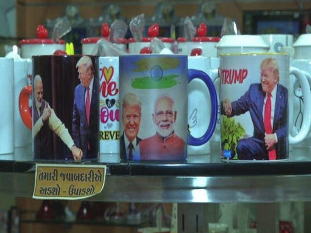 Coffee mugs with Modi- Trump pics