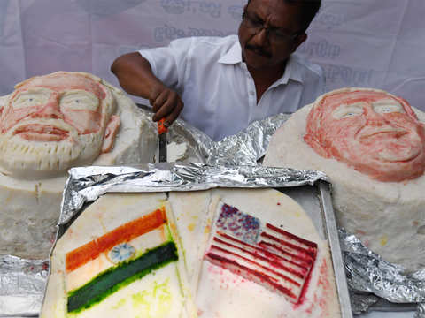 PM Modi's 69th Birth Anniversary observed by cutting 20 kg cake in Demow