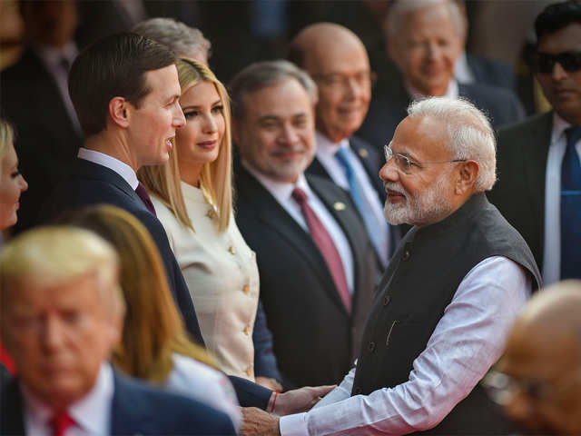 PM Modi greets Jared Kushner & Ivanka Trump