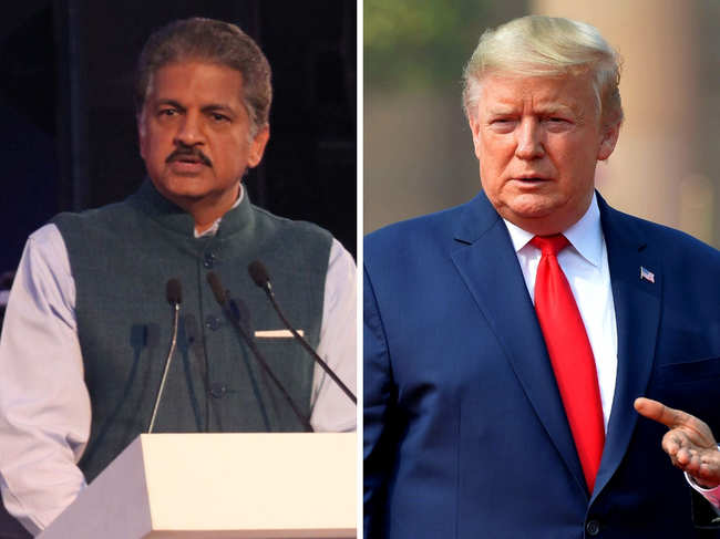 Anand Mahindra opines on Donald Trump's maiden India visit.