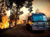A bushfire in Roleystone, near Perth