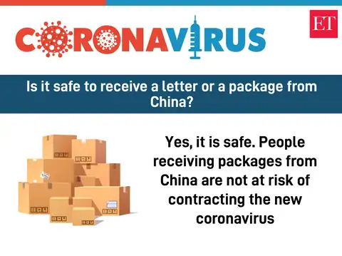 Is it safe to receive a letter or a package from China?